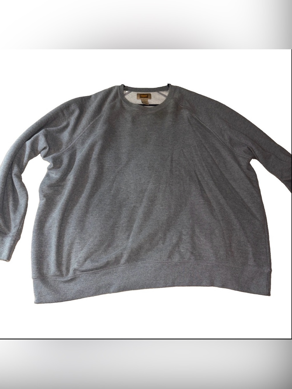 The Foundry Supply Co Men’s Big & Tall Gray Fleece Crewneck Sweatshirt 3XL